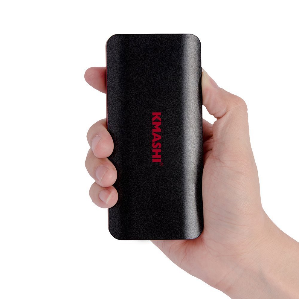 Kmashi external battery bank excels by offers 10,000 mah of charging power