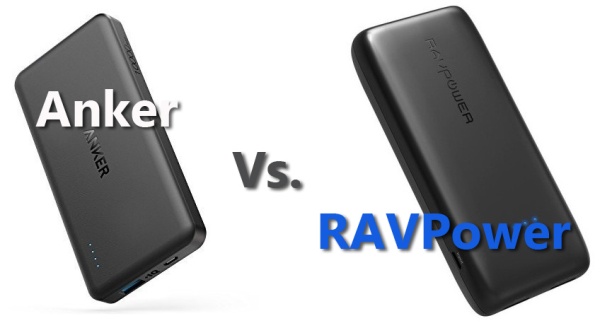 RAVPower vs. Anker PowerCore powerbanks
